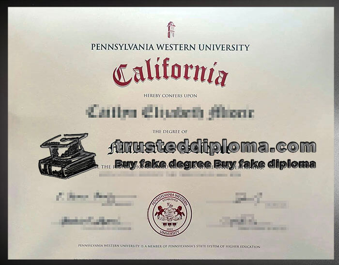 purchase realistic Pennsylvania Western University diploma