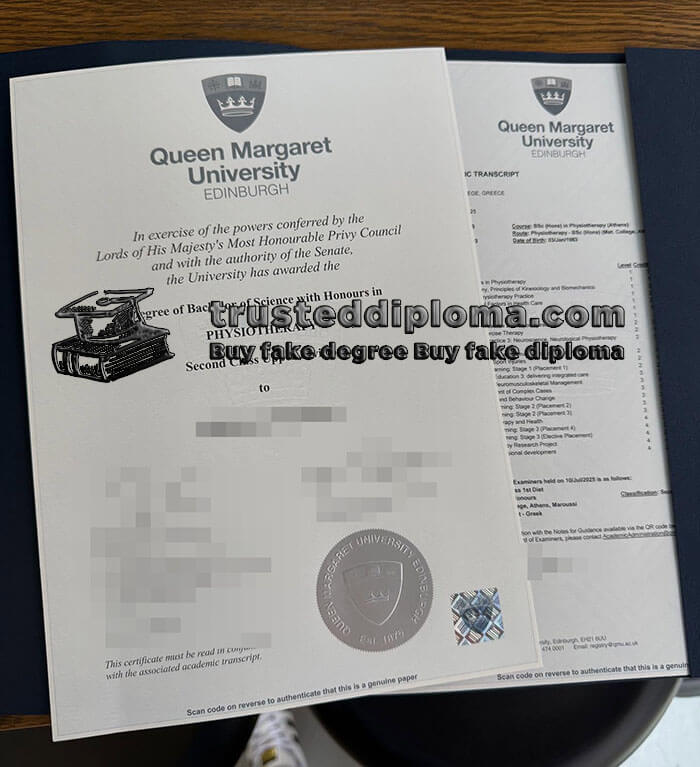 purchase realistic Queen Margaret University diploma