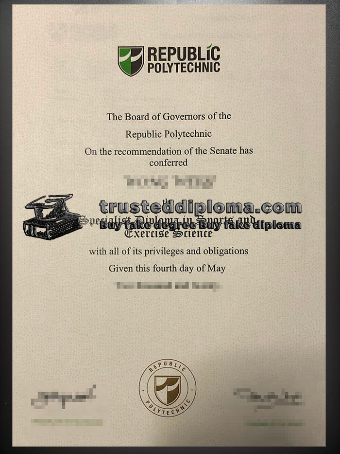 purchase realistic Republic Polytechnic diploma