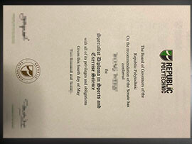 purchase realistic Republic Polytechnic diploma