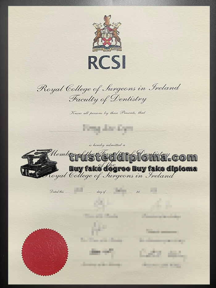 purchase realistic Royal College of Surgeons in Ireland certificate