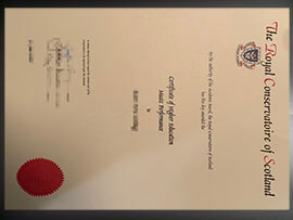 purchase realistic Royal Conservatoire of Scotland certificate