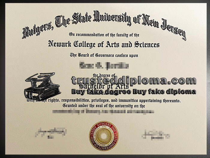 purchase realistic Rutgers University diploma