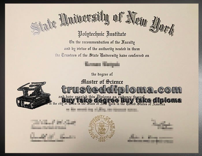 purchase realistic SUNY Polytechnic Institute diploma
