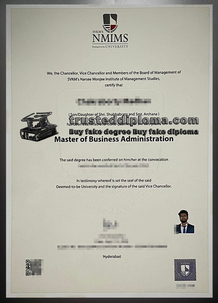 purchase realistic SVKM's NMIMS diploma