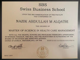 purchase realistic Swiss Business School degree