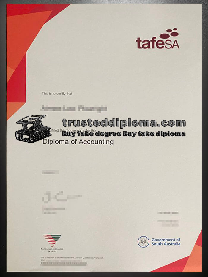 purchase realistic TAFE South Australia diploma
