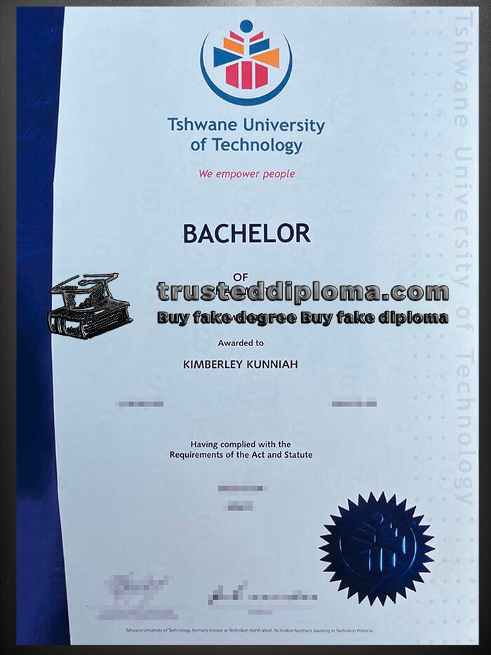purchase realistic Tshwane University of Technology diploma