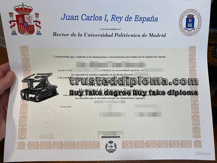 purchase realistic Universidad Politecnica de Madrid diploma
