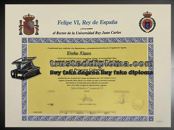 purchase realistic Universidad Rey Juan Carlos diploma
