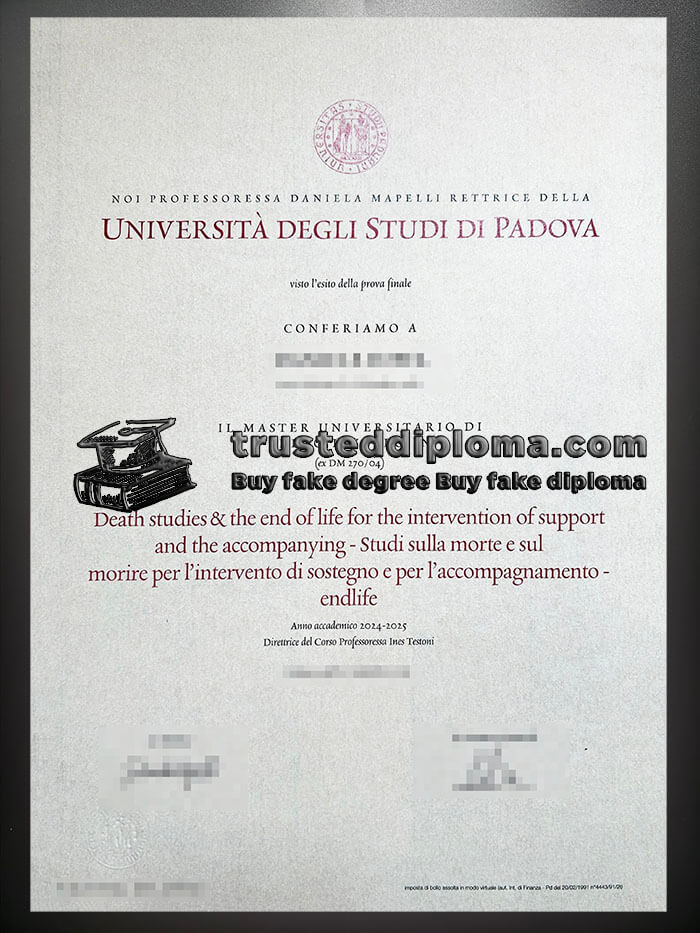 purchase realistic Universita Degli Studi di Padova diploma