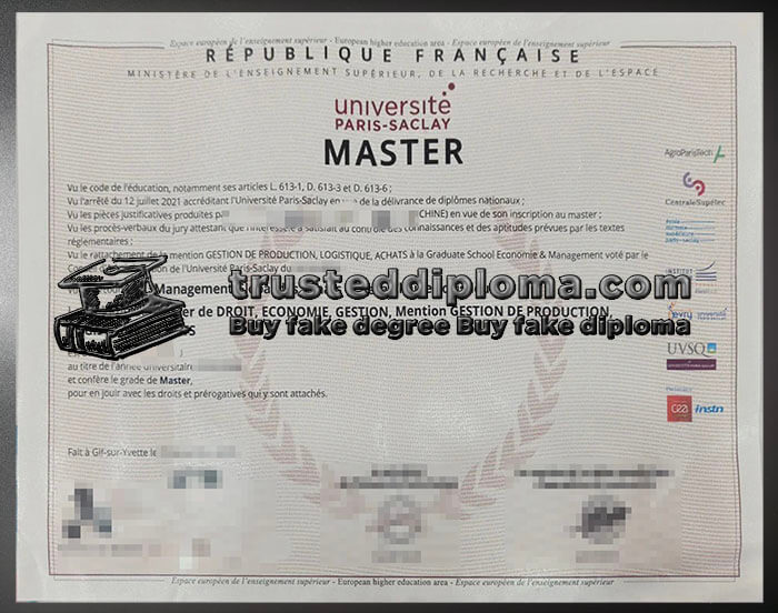 purchase realistic Universite Paris Saclay diploma