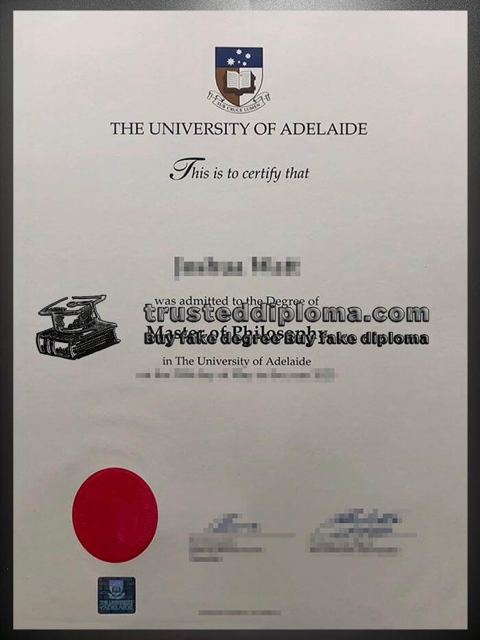 purchase realistic University of Adelaide diploma