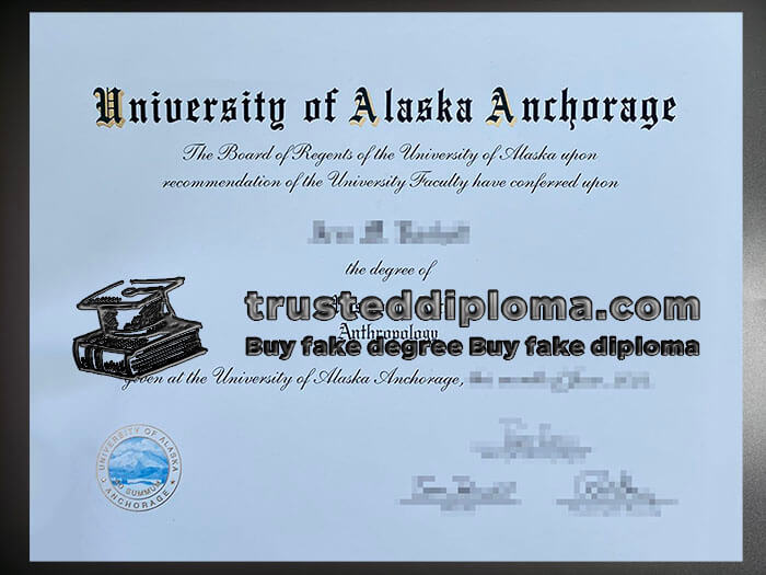 purchase realistic University of Alaska Anchorage diploma