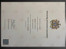 purchase realistic University of Central Lancashire degree