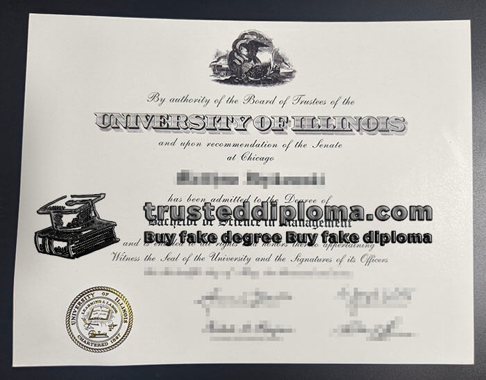 purchase realistic University of Illinois diploma