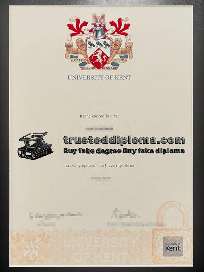 purchase realistic University of Kent diploma