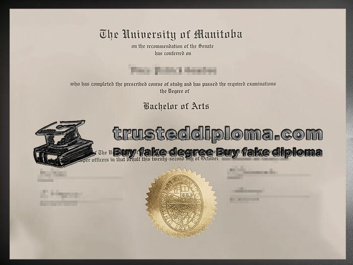 purchase realistic University of Manitoba diploma