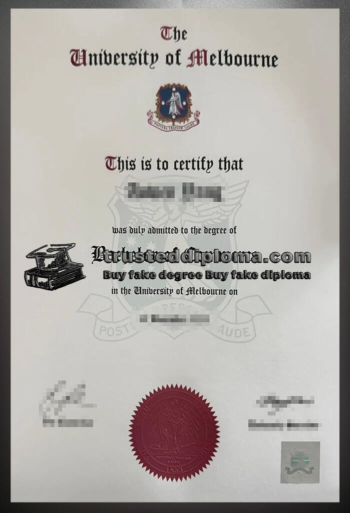 purchase realistic University of Melbourne diploma
