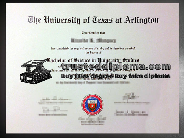 purchase realistic University of Texas at Arlington diploma