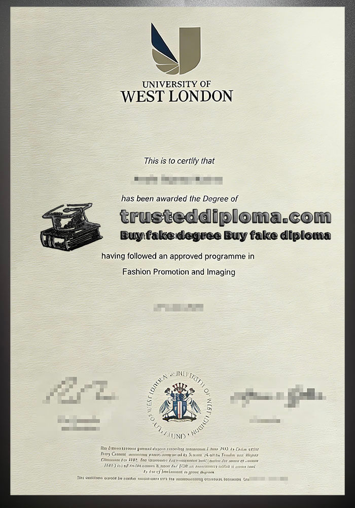 purchase realistic University of West London diploma