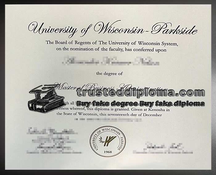 purchase realistic University of Wisconsin Parkside diploma