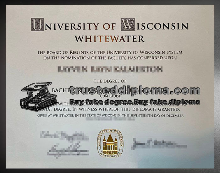 purchase realistic University of Wisconsin Whitewater diploma