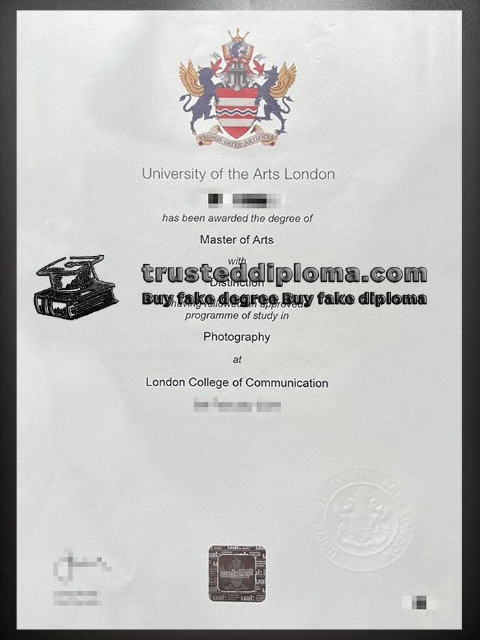 purchase realistic University of the Arts London diploma