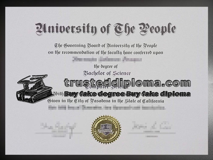 purchase realistic University of the People diploma