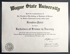 purchase realistic Wayne State University degree
