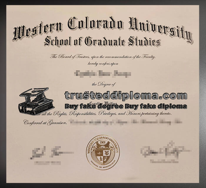 purchase realistic Western Colorado University diploma
