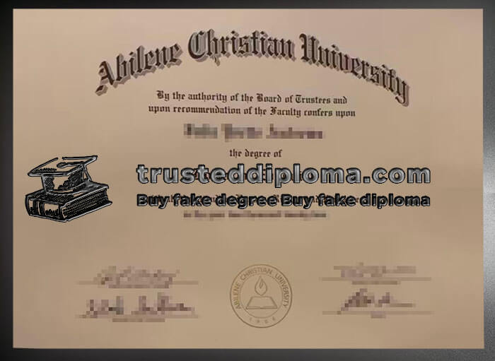 purchase realistic Abilene Christian University diploma
