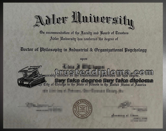purchase realistic Adler University diploma