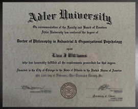purchase realistic Adler University degree
