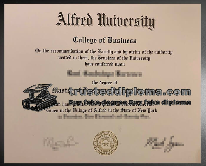 purchase realistic Alfred University diploma