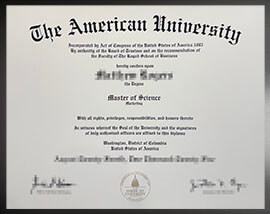purchase realistic American University degree