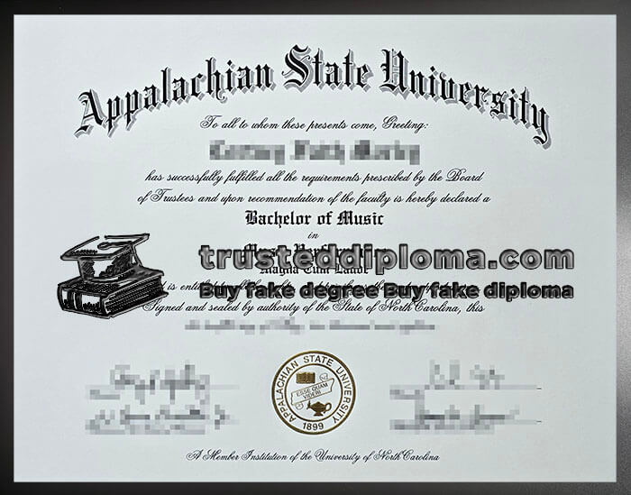 purchase realistic Appalachian State University diploma