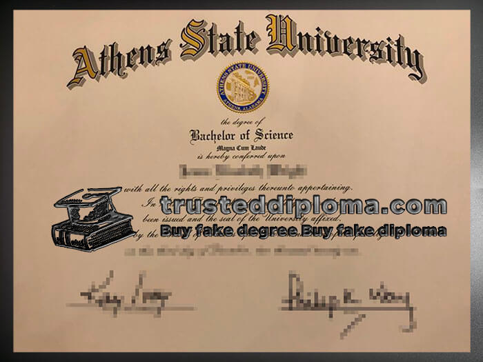 purchase realistic Athens State University diploma