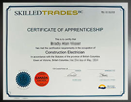purchase realistic B C Skilled Trades Certification certificate