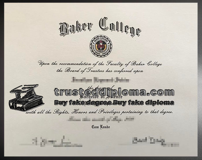 purchase realistic Baker College diploma