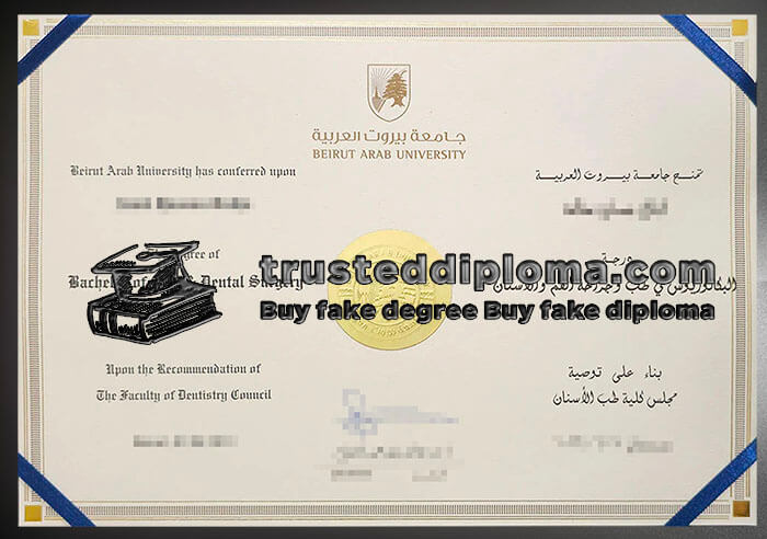 purchase realistic Beirut Arab University diploma