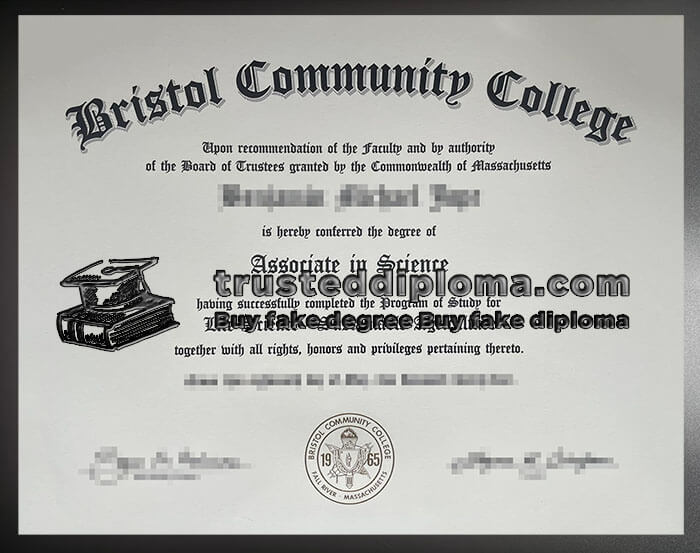 purchase realistic Bristol Community College diploma