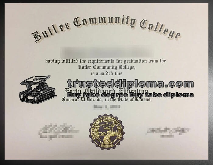 purchase realistic Butler Community College diploma