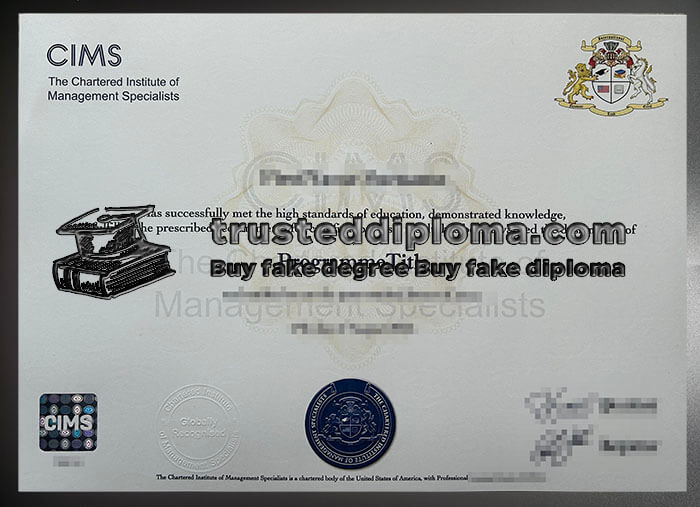 purchase realistic CIMS certificate