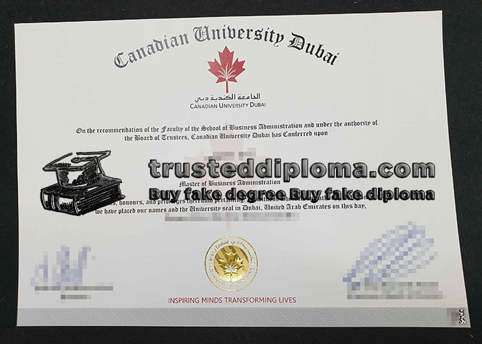 purchase realistic Canadian University Dubai diploma