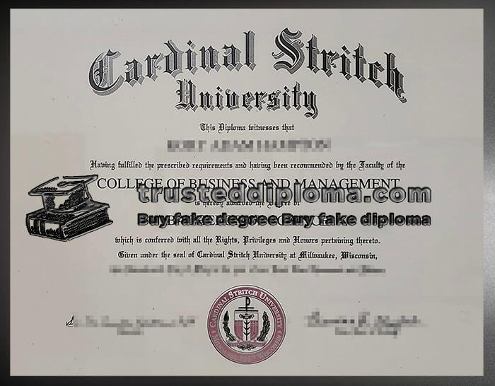 purchase realistic Cardinal Stritch University diploma