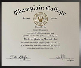 purchase realistic Champlain College degree