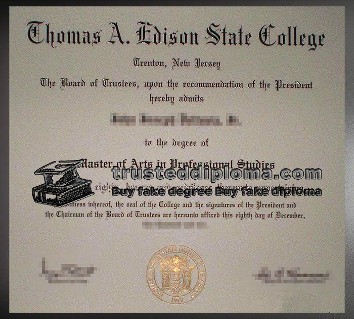 purchase realistic Chomas A Edison State College diploma