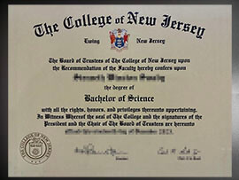 purchase realistic College of New Jersey degree