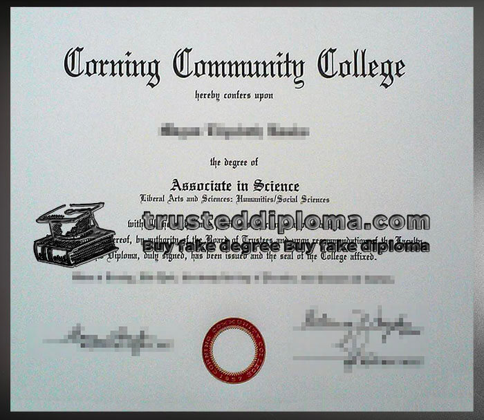 purchase realistic Corning Community College diploma